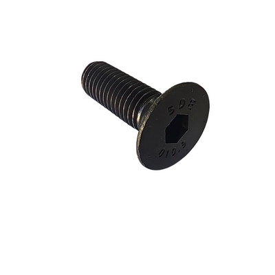 DIN Standard Durable Flat Head Socket Cap Screw Nero in acciaio al carbonio Full Thread