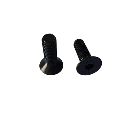 Precisione Flat Head Socket Cap Screw Scurato Acciaio Legato Full Thread Standard DIN