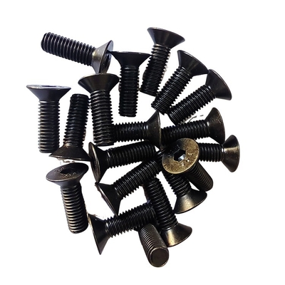 Precisione Flat Head Socket Cap Screw Scurato Acciaio Legato Full Thread Standard DIN