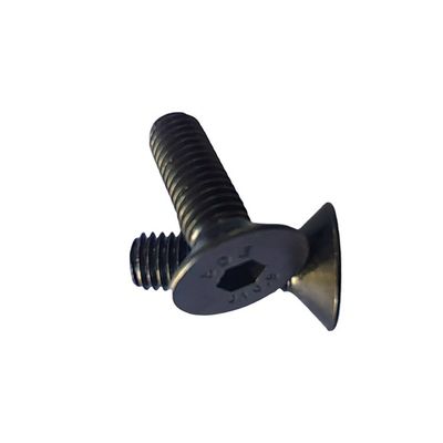 Flat Countersunk Head Hex Cap Screw Acciaio Legato Fully Blackened Thread per Industriali