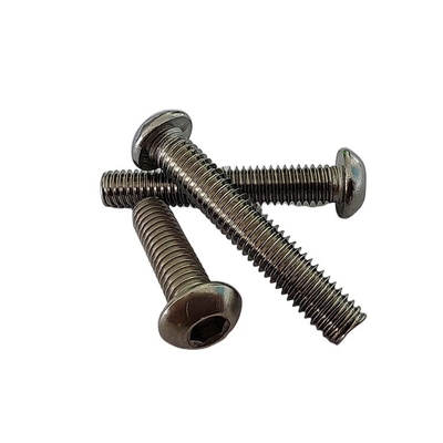 100% QC testato in acciaio inossidabile Hex Drive Esagonale Socket Rotondo Testa bottone viti macchina