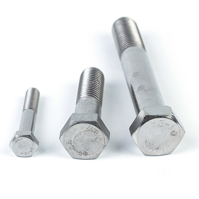 DIN931 in acciaio inossidabile di grado 5.8 M6 * 25 mm bullone esessuale con finitura galvanizzata