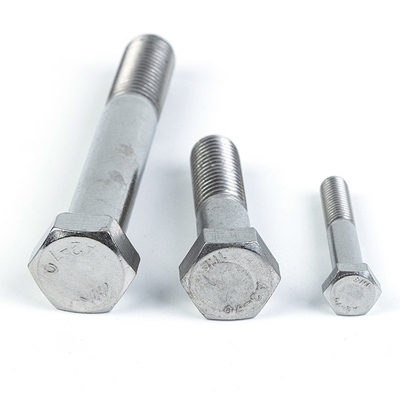 DIN Standard Hex Half Thread Bolts 2024 Fasciatori in acciaio inossidabile con finitura semplice