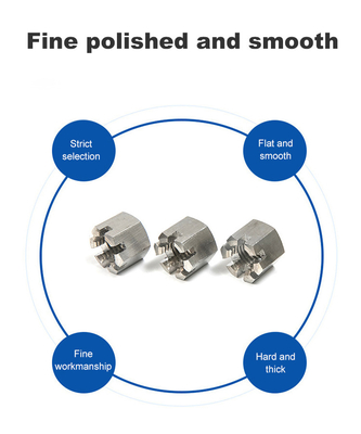 Fissazione facilitata con DIN935 tipo A flange in acciaio inossidabile M30 Hex castello Noce