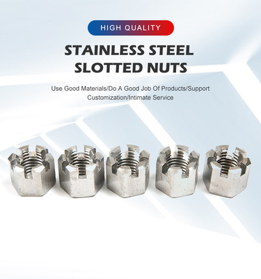 DIN Standard A2-70 Nocciolo esagonale a fessura M14 M16 M20 Nocciolini esagonali di chiusura Altre finiture