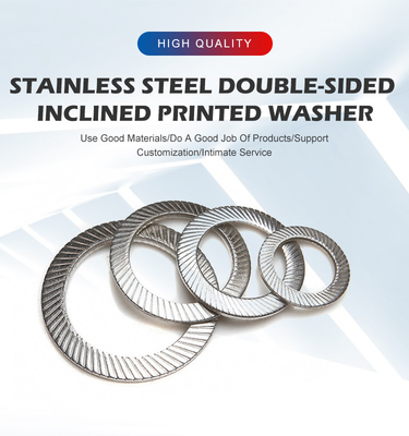 Controllo M2 M3 M5 M6 M8 Acciaio inossidabile Anti Loosening Lock Washers con stampa a doppia faccia