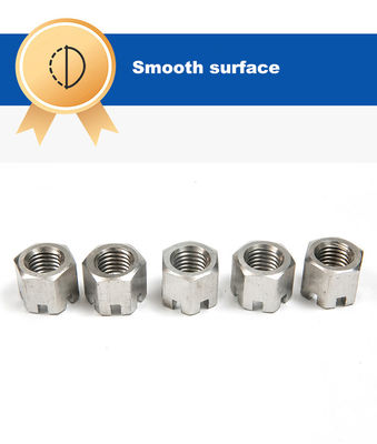 Standard DIN935 Acciaio inossidabile 304 316 Titanio Esagonale Scalatura Rotonda Serratura Esagonale Noce Castello