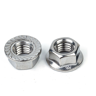 Noccioline di flange in acciaio inossidabile DIN6923 M4 M5 M6 M8 M10 M12 M14 M16 con standard DIN6923