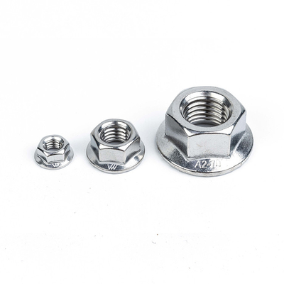 Noccioline di flange in acciaio inossidabile DIN6923 M4 M5 M6 M8 M10 M12 M14 M16 con standard DIN6923