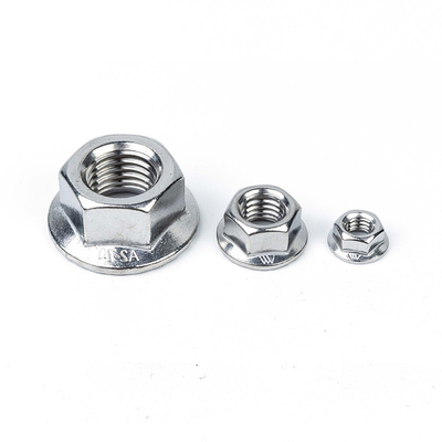 Noccioline di flange in acciaio inossidabile DIN6923 M4 M5 M6 M8 M10 M12 M14 M16 con standard DIN6923