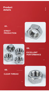 Fabbricazione su misura Anticorrosive Antirust Fastener Acciaio inossidabile Noce Esagonale per il vostro beneficio