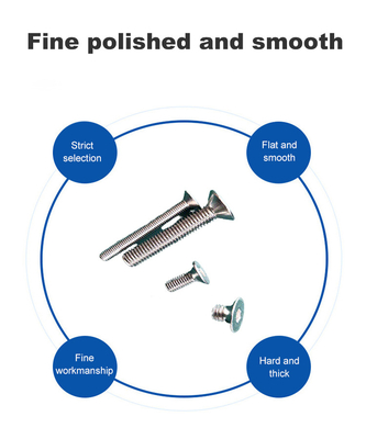 Acciaio inossidabile intaglio Phillips sollevato testa contraffondazione Mezza vite ovale bullone A2-70