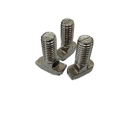 Vattone a forma di T in acciaio inossidabile per profili in alluminio della serie 45 M8*20-10 Standard personalizzato