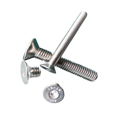 Finitura piana di livello A resistenza personalizzata A2 in acciaio inossidabile Flusso di montaggio Testa cilindrica