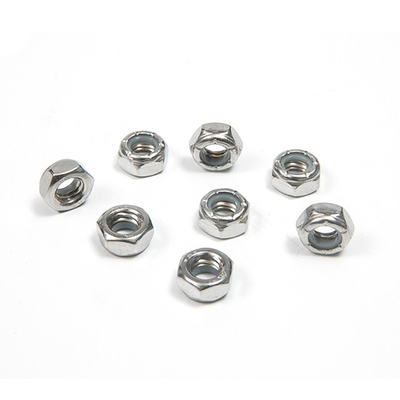 Industria del petrolio e del gas Acciaio inossidabile Nylon Insert Lock Nut con finitura resistente al calore 304