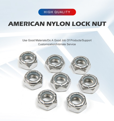 Finitura Noce di nylon di blocco Noce esagonale in acciaio inossidabile DIN 982 100% ispezionata