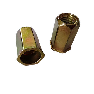 Acciaio al carbonio placcato al zinco giallo con nocciolo di rivetto aperto full hex per automobili M4-M5-M6-M8-M10
