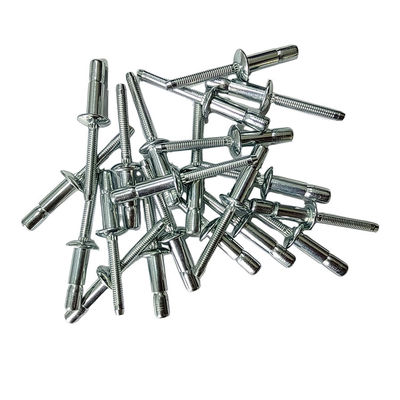 Alta resistenza Interlock Serie SSPI Rivets ciechi Acciaio al carbonio Testa rotonda Finitura brillante