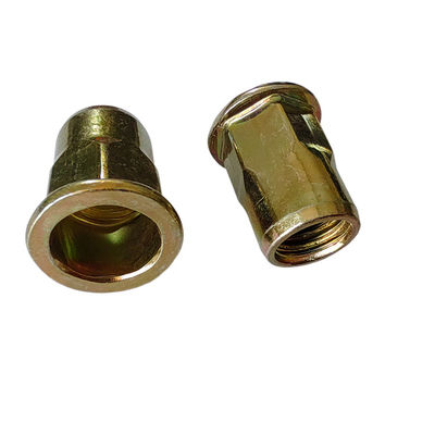 Acciaio al carbonio semihex a testa piatta, incrostato di zinco giallo-cromato, per una facile installazione