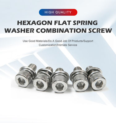 M3 M4 M5 M6 In acciaio inossidabile grattugiato Hex Socket Head Cap Screw con assortimento di lavatrici