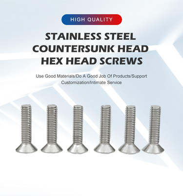 304 316L in acciaio inossidabile Flat Head Allen Bolts DIN7991 Countersunk Head Socket Head Screw