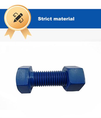 Acciaio al carbonio Zinc placcato bullone senza testa a doppia estremità barra a filo 10 mm-1000 mm lunghezza