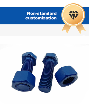 Acciaio al carbonio Zinc placcato bullone senza testa a doppia estremità barra a filo 10 mm-1000 mm lunghezza