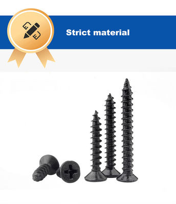 Vetture per pareti a secco rivestite in fosforo nero con testa a tappo piatto e standard ISO