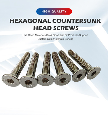Acciaio inossidabile standard DIN7991 Flat Head Hexagon Socket Bolt Countersunk Allen Bolt Screw