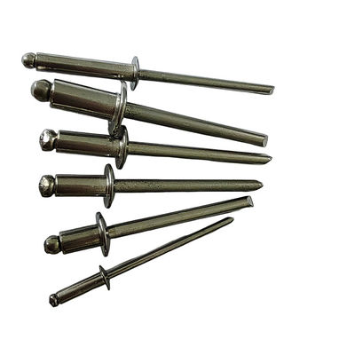 Acciaio inossidabile 4.0 mm Rivette chiuse a chiuso Testa rotonda Facile installazione Finitura luminosa