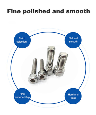 In acciaio inossidabile M6 M8 Allen Bolt Full Thread Screws personalizzati per grado di resistenza di livello A