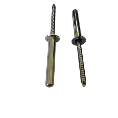 3.2mm/4.0mm/4.8mm/6.4mm Acciaio inossidabile Rivetta cieca in finitura brillante