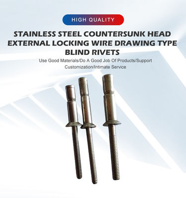 Rivetto di base per chiodi di ferro di acciaio inossidabile per applicazioni di fissaggio da 4,8/6,4/7,8 mm