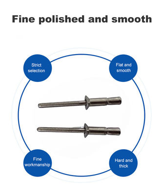 Rivette cieche strutturate in acciaio inossidabile per testa di blocco per la norma DIN 4.8/6.4/7.8mm