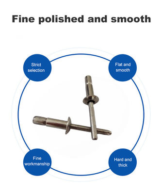 DIN Standard Uni-grip Rivet cieco con testa a cupola e tipo di sblocco in acciaio inossidabile