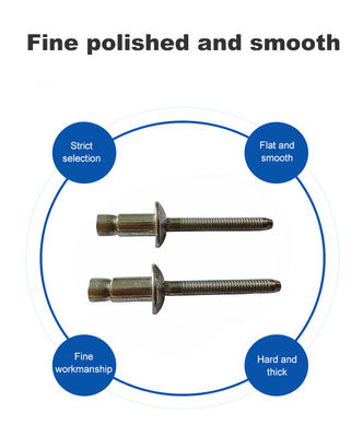 4.8 6,4 mm Testa a cupola in acciaio inossidabile strutturale multigripo chiusura cieca tipo rivetti ciechi