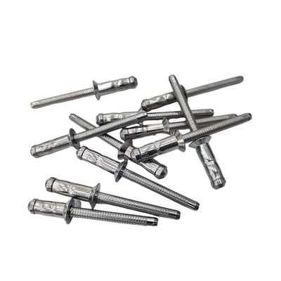 Testa a cupola a rivetta cieca di acciaio inossidabile con capo piatto con finitura non rivestita