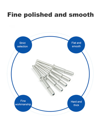 2024 Acciaio inossidabile Galvanizzare Piano Open Round Head Rivets ciechi con finitura argentea