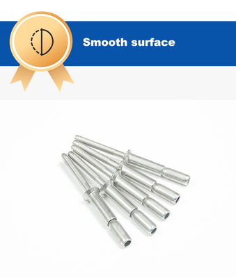 2024 Acciaio inossidabile Galvanizzare Piano Open Round Head Rivets ciechi con finitura argentea