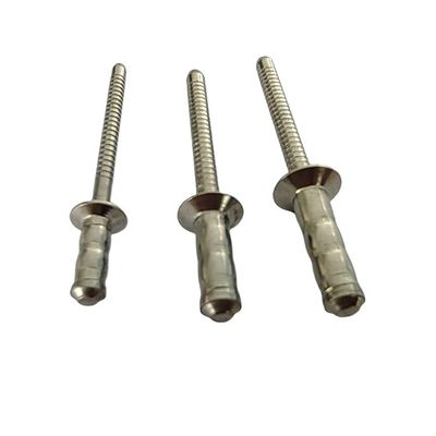 Testa piatta Testa rotonda Testa a doppio tamburo Rivette cieche Acciaio inossidabile 304 Finitura piana Diametro metrico 3,2 mm/4 mm/4,8 mm