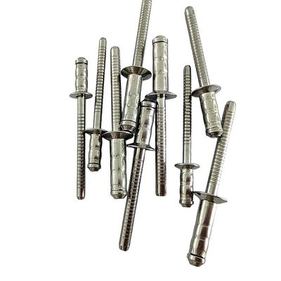 Testa piatta Testa rotonda Testa a doppio tamburo Rivette cieche Acciaio inossidabile 304 Finitura piana Diametro metrico 3,2 mm/4 mm/4,8 mm