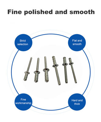 Ispezione della portata 2024 Rivetti a testa di cupola di tipo Unigrip in acciaio inossidabile con standard GB