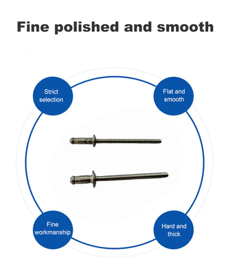 Rivette cieche solide con testa anti-affondata di 3,2 mm, 4,0 mm, 4,8 mm, 6,4 mm