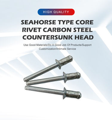 Servizio unico su misura rivetto cavo in acciaio al carbonio a forma di ippocampo