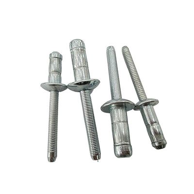 Rivetta cieca in acciaio al carbonio con finitura luminosa e testa anti-affondamento