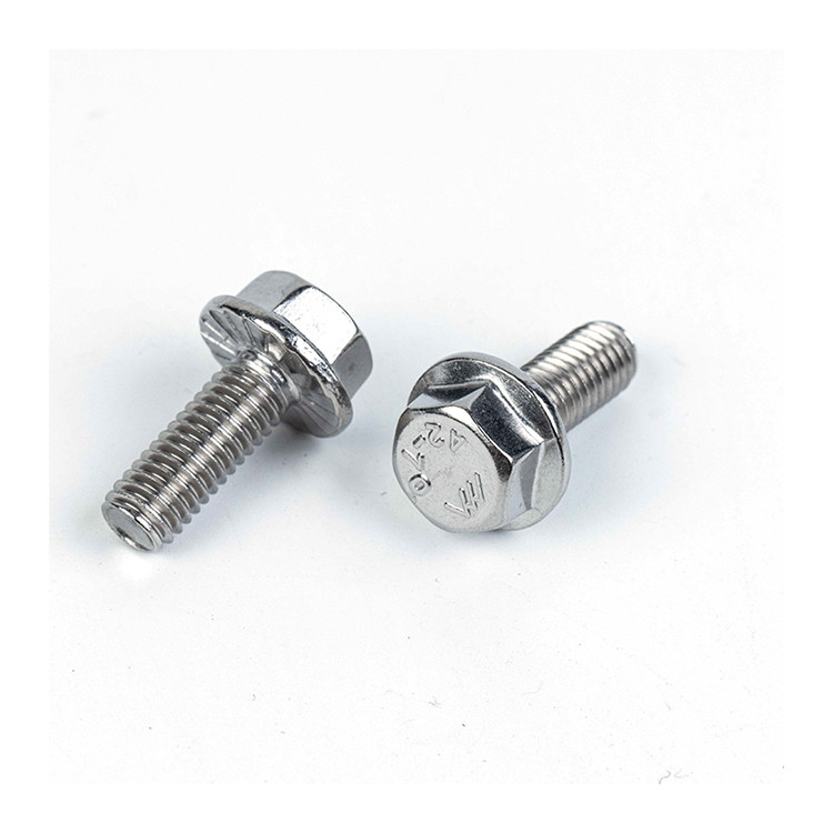 Acciaio inossidabile M4 M6 M8 M10 M12 DIN6921 Classe 4.8.8.8 10.9 12.9 Cerniera a testa di flangia esessuale