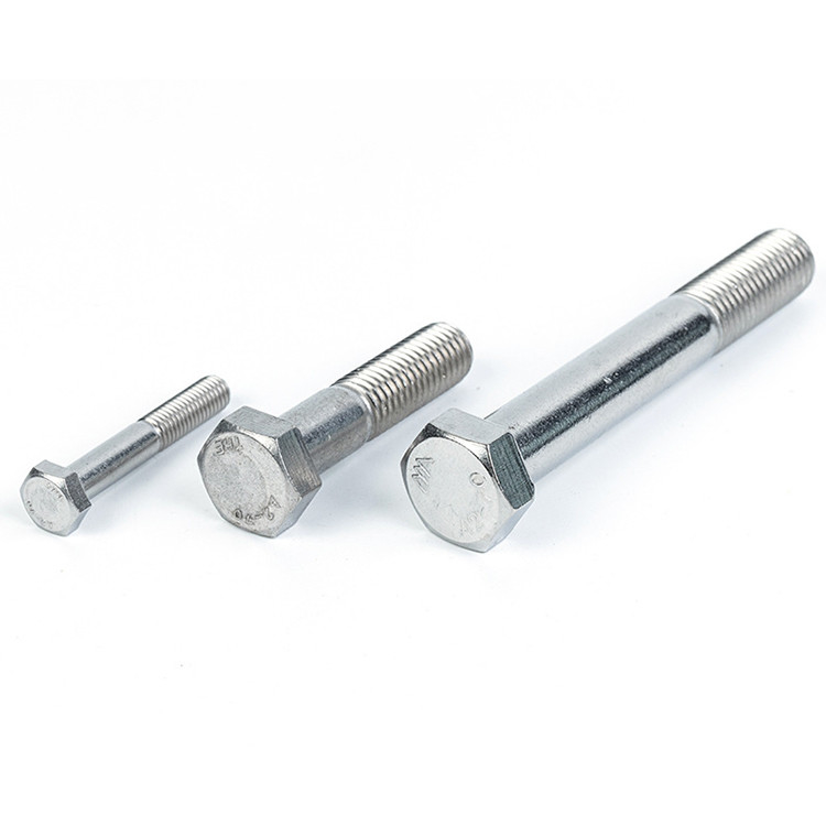 DIN931 in acciaio inossidabile di grado 5.8 M6 * 25 mm bullone esessuale con finitura galvanizzata