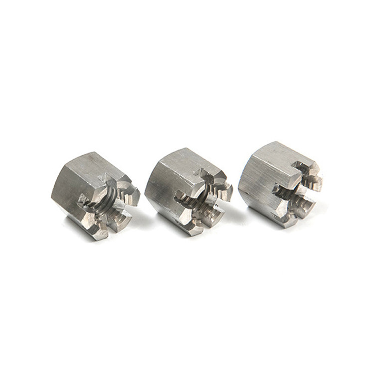 Fissazione facilitata con DIN935 tipo A flange in acciaio inossidabile M30 Hex castello Noce