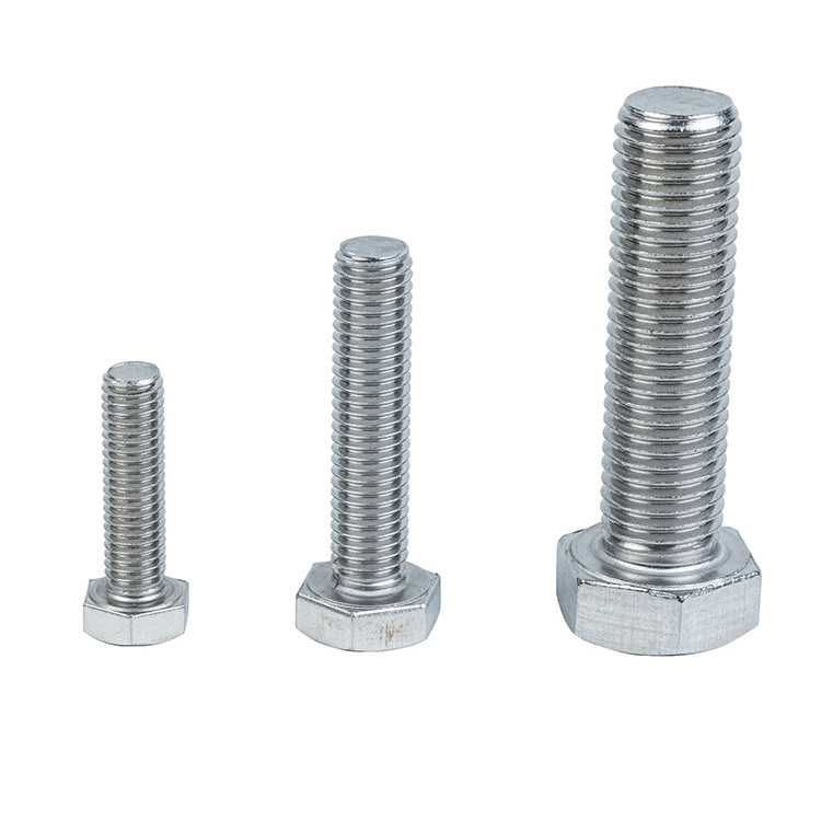 Produttori di bulloni esagonali in acciaio inossidabile 304 con finitura semplice e standard GB