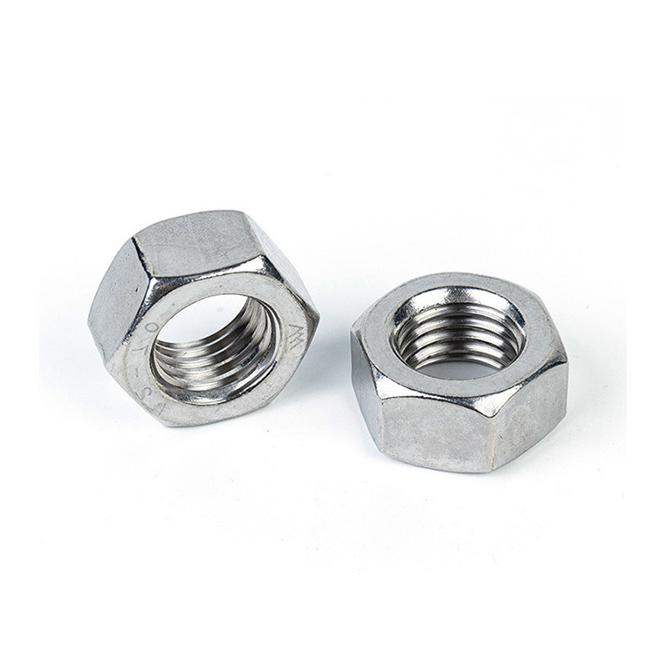 Acciaio inossidabile Noce esagonale di colore argento o finitura su misura per applicazioni industriali